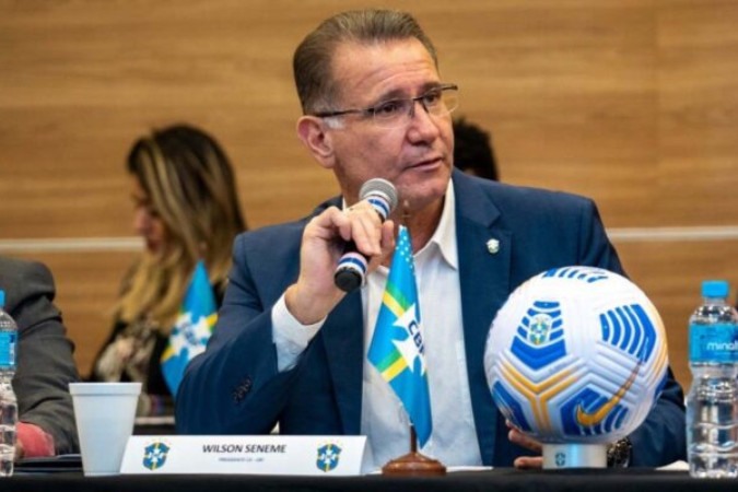 Wilson Luiz Seneme é o presidente da Comissão de Arbitragem da CBF -  (crédito: Foto: Matheus Guerra/CBF)