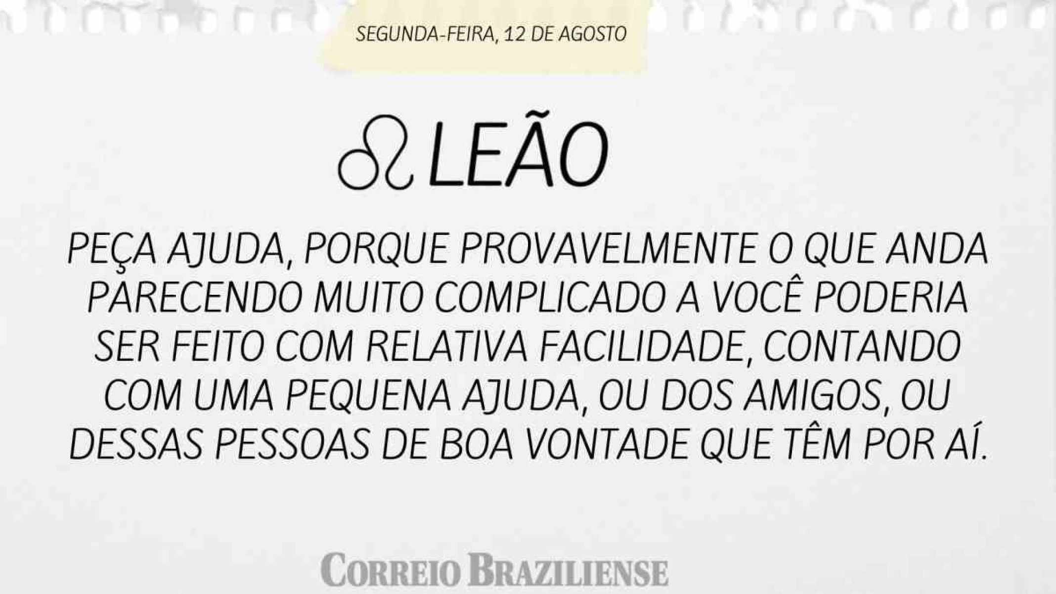 LEO | 12 DE AGOSTO