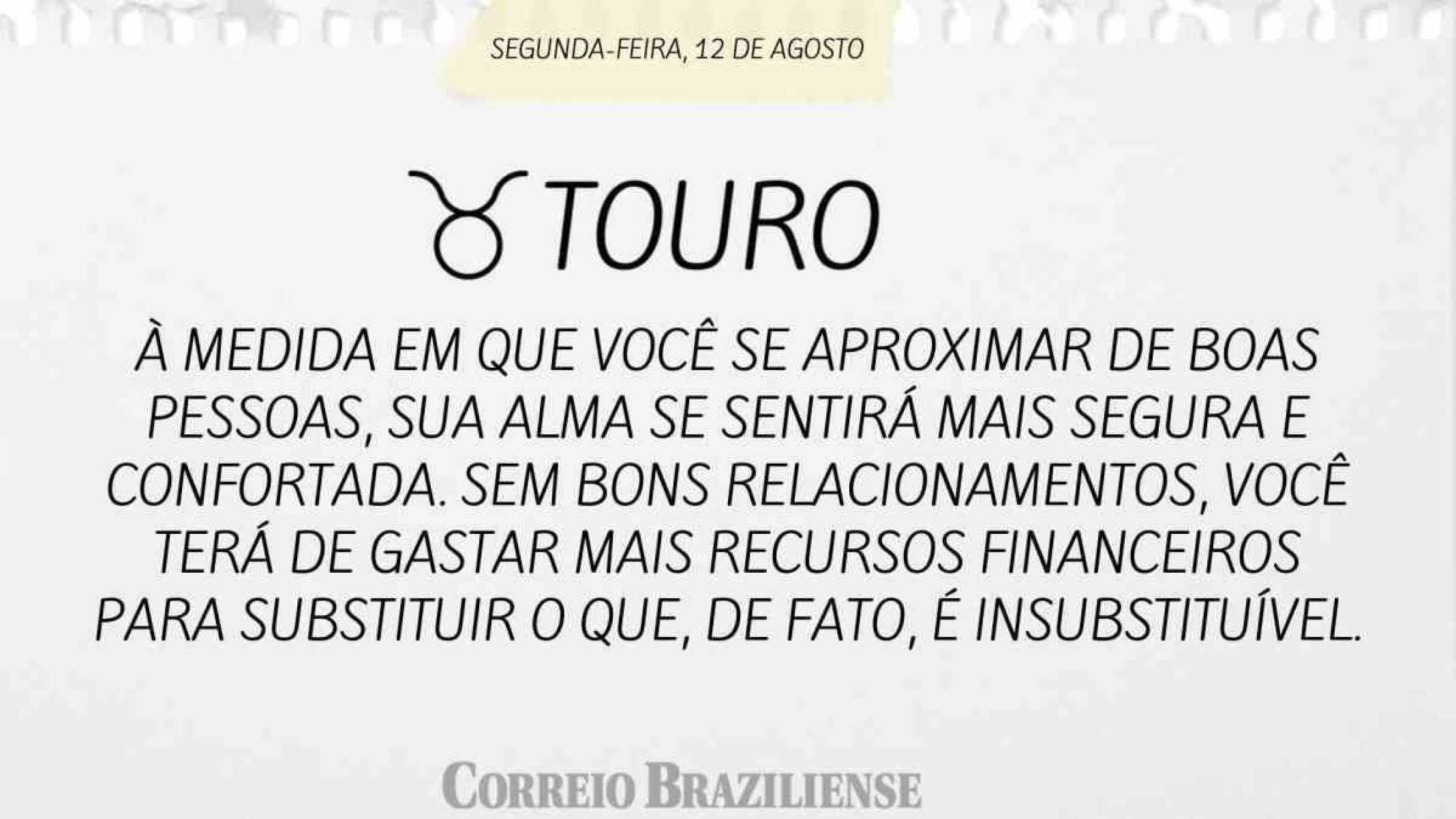 TOURO | 12 DE AGOSTO