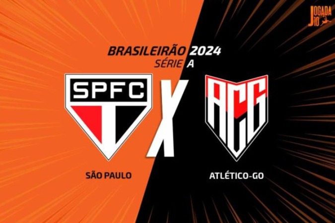 São Paulo recebe o Atlético-GO neste domingo (11), no Morumbis -  (crédito: Arte: Jogada 10)