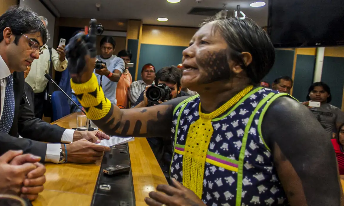 Morre Tuíre Kayapó, ícone da defesa dos direitos indígenas -  (crédito: EBC)