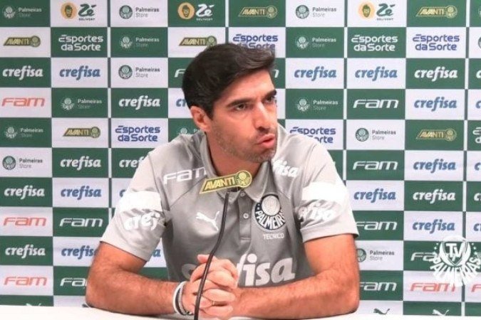 Abel Ferreira lamenta empate no Maracanã - (crédito: Reprodução / Tv Palmeiras) Abel Ferreira lamenta empate no Maracanã - (crédito: Reprodução / Tv Palmeiras)
