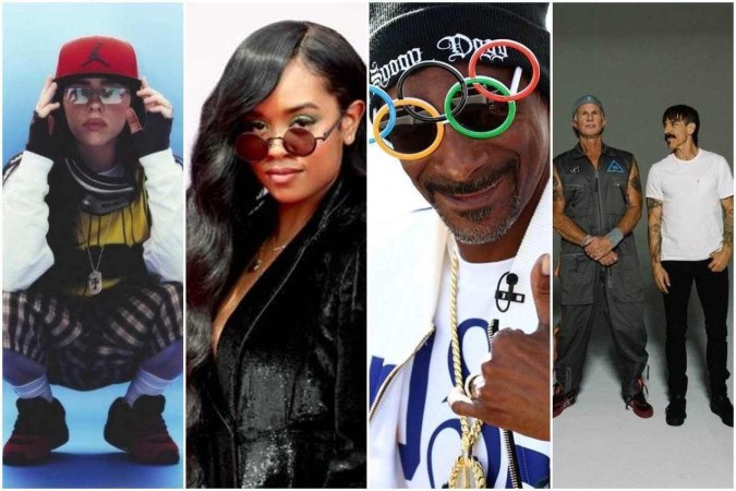 Billie Eilish, H.E.R, Snoop Dogg e Red Hot Chilli Peppers se apresentarão no encerramento -  (crédito: Divulgação)