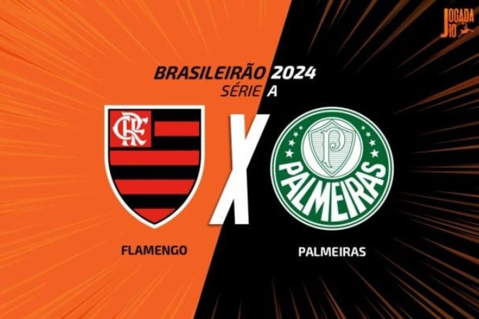 Flamengo x Palmeiras -  (crédito: Foto: Arte Jogada10)