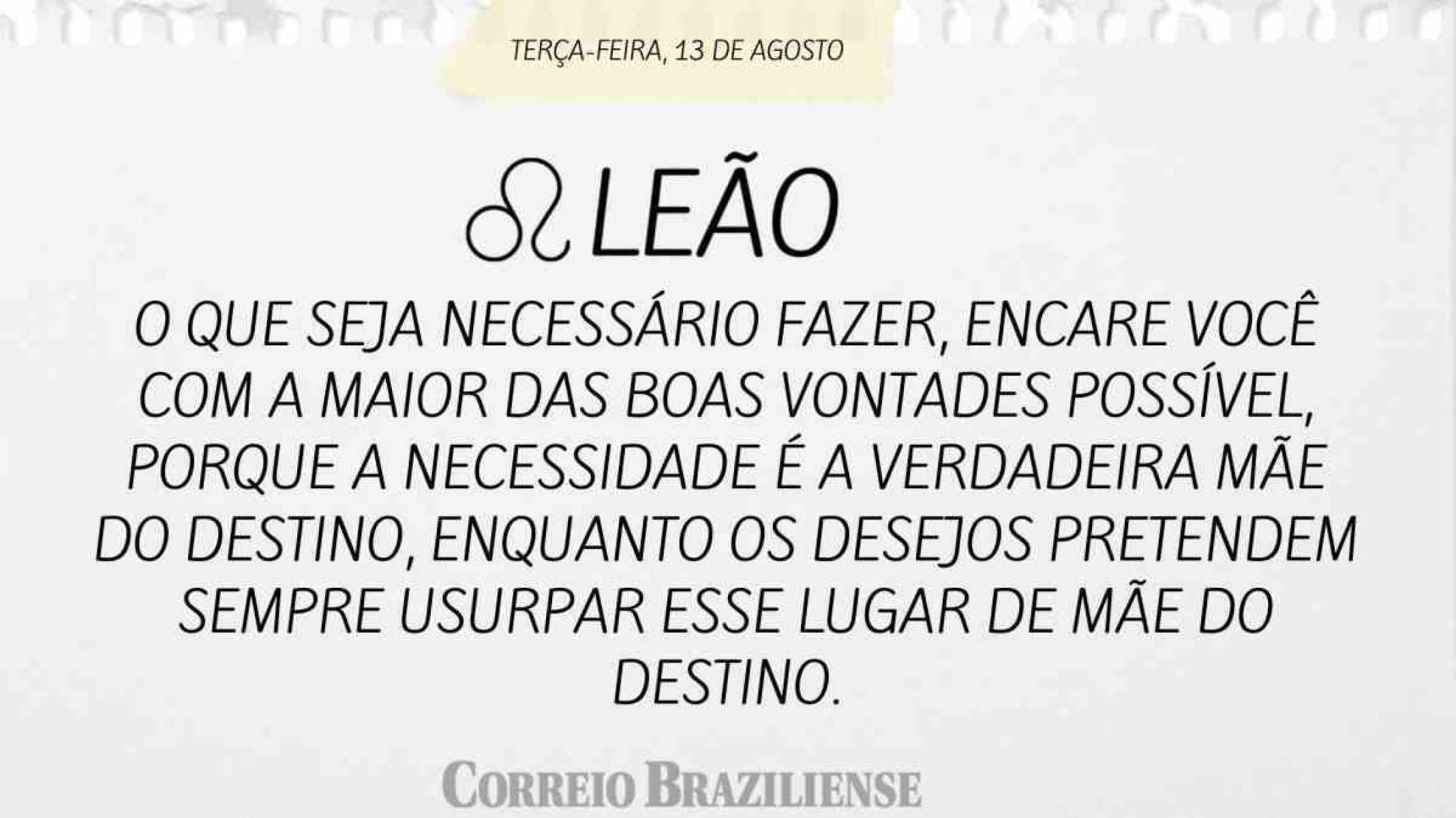 LEÃO | 13 DE AGOSTO DE 2024