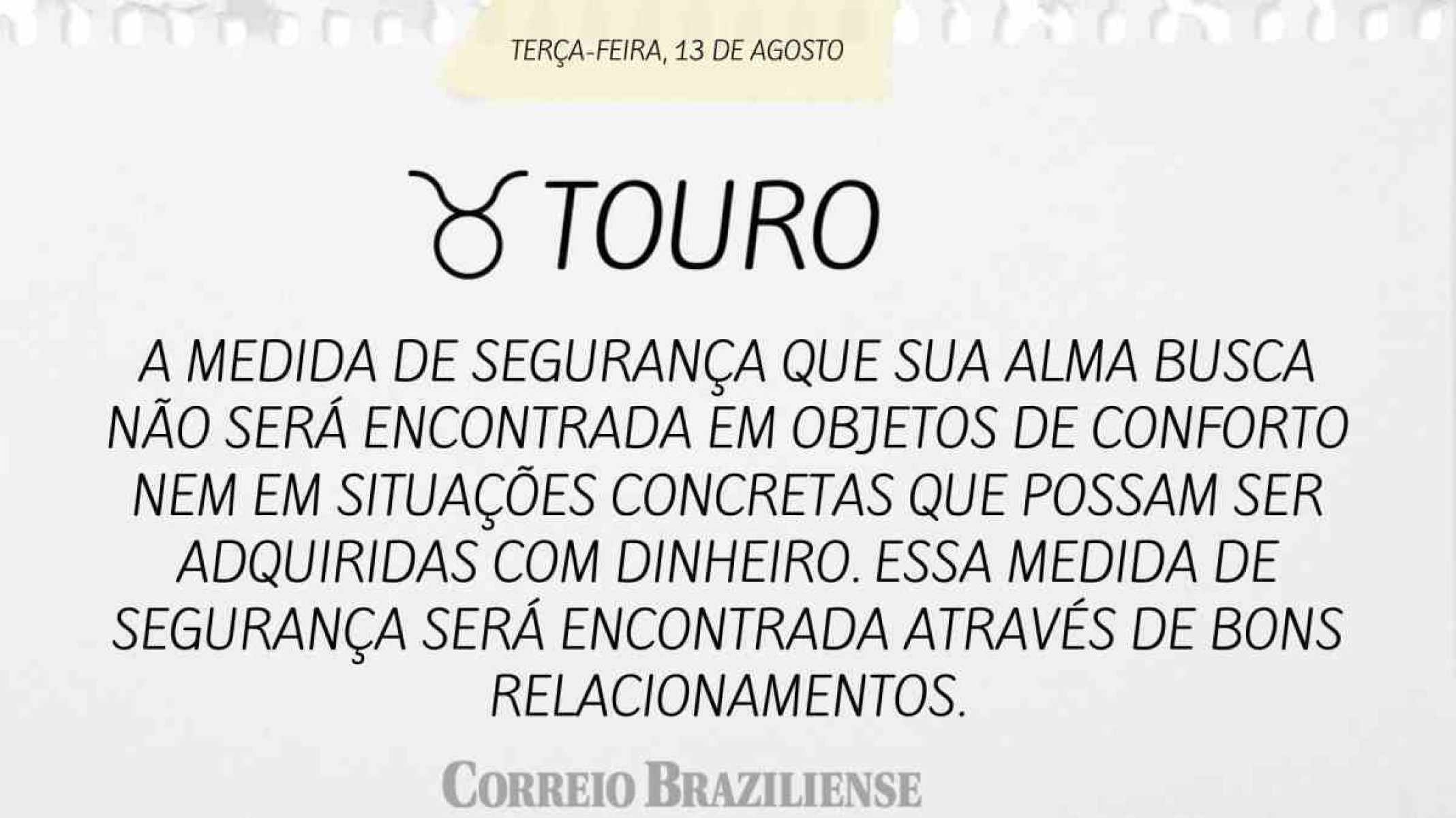 TOURO | 13 DE AGOSTO DE 2024