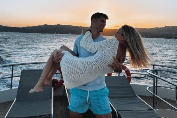 Álvaro Morata confirma fim de casamento com Alice Campello -  (crédito: Foto: Reprodução/Instagram)