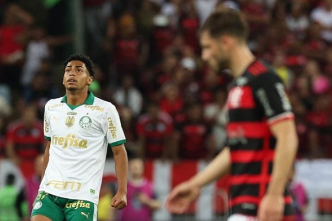 Luighi marcou contra o Flamengo, pelo Brasileirão -  (crédito: Foto: Cesar Greco/Palmeiras)