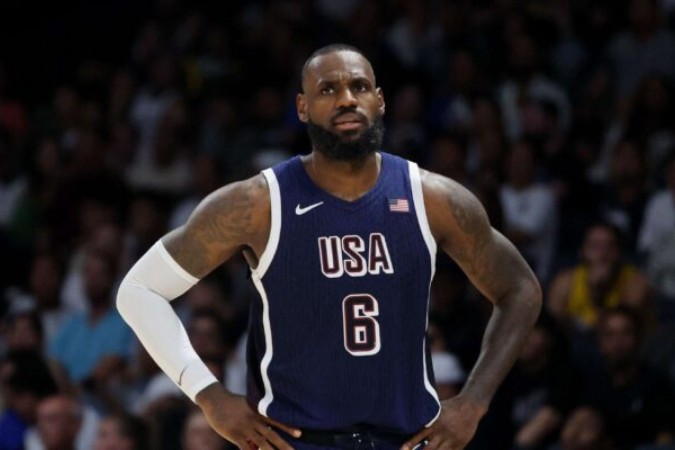 Com o ouro, LeBron ajudou os EUA a ficar em primeiro lugar no quadro geral de medalhas em Paris -  (crédito: Foto: AFP via Getty Images)