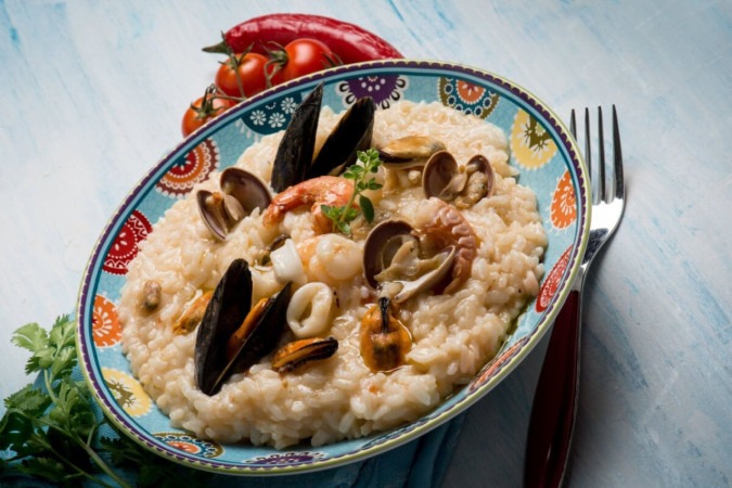 Risoto de frutos do mar (Imagem: marco mayer | Shutterstock)  -  (crédito: EdiCase)