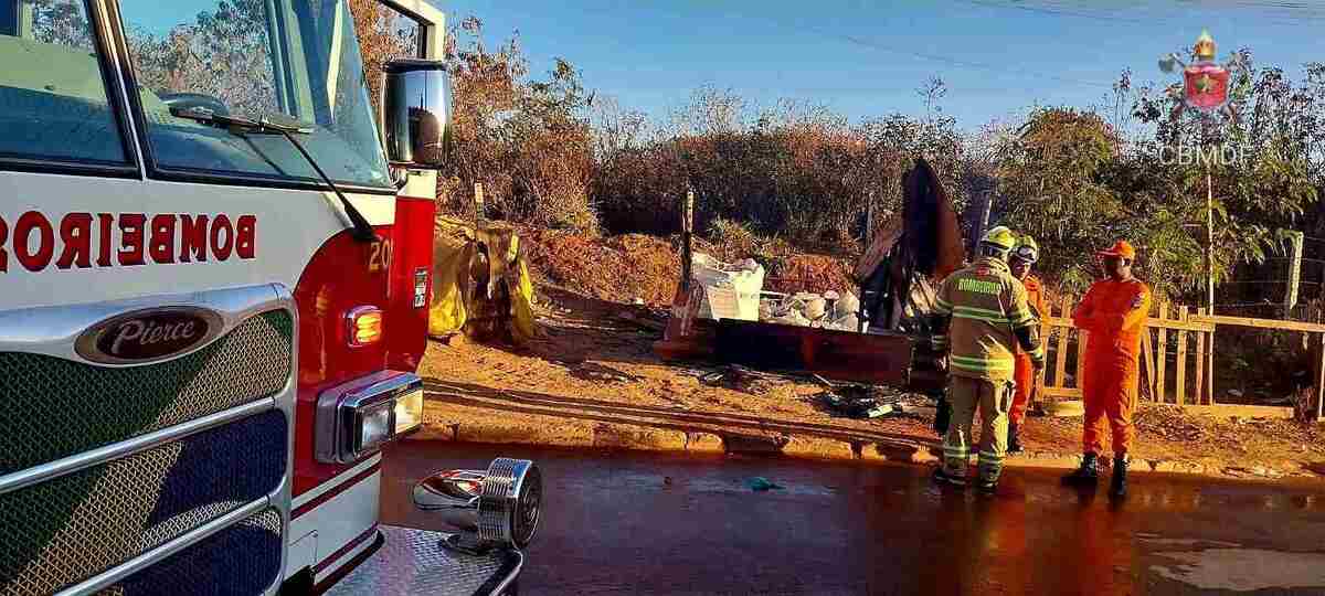 Incêndio em barraco deixa mulher morta na Cidade Estrutural