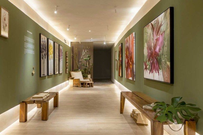 A Olzi Arquitetura usou a beleza das obras feitas por Bella Salvati