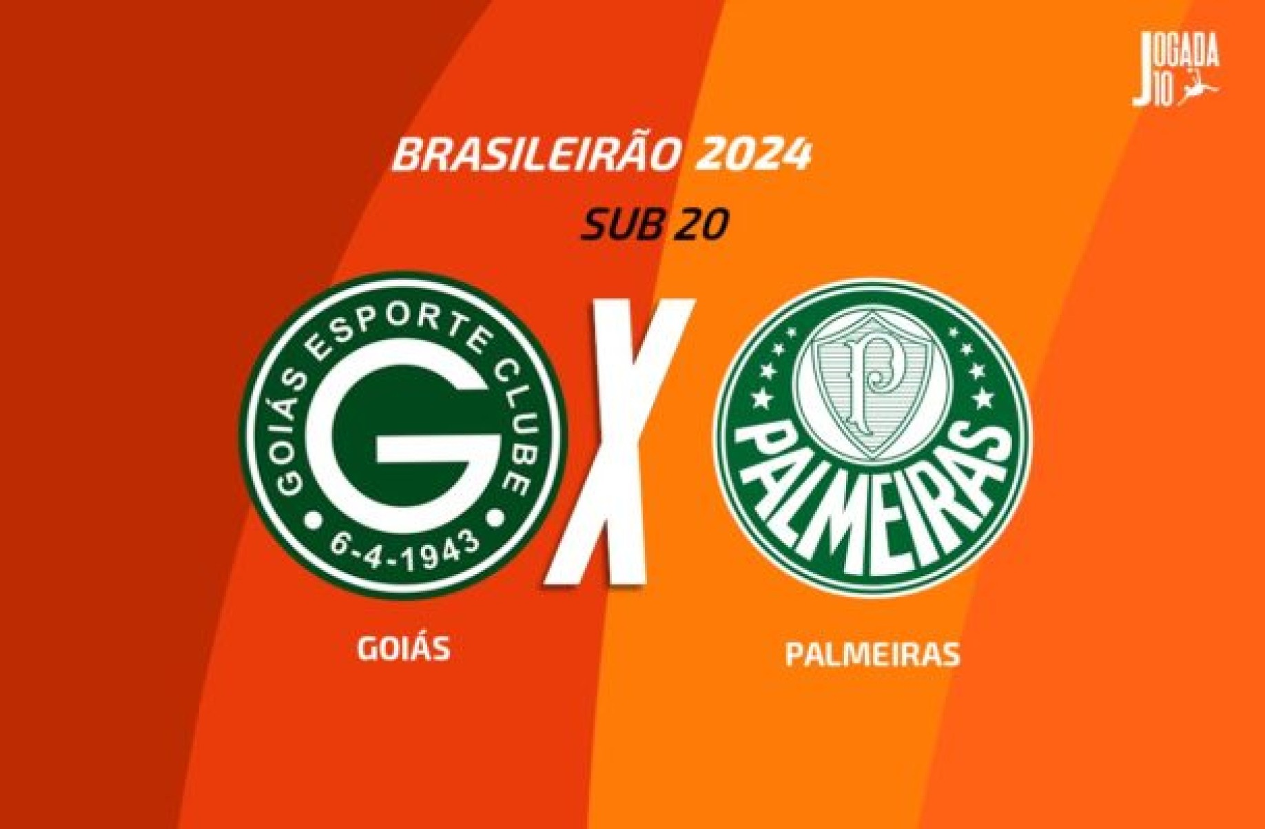 Goiás e Palmeiras duelam pelo Brasileirão Sub-20 -  (crédito: Foto: Arte/Jogada10)