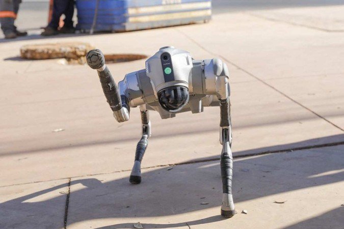 Cão-robô utilizado pelo GDF para limpeza da rede pluvais