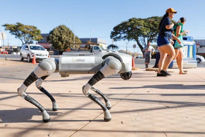 Cão-robô utilizado pelo GDF para limpeza da rede pluvais