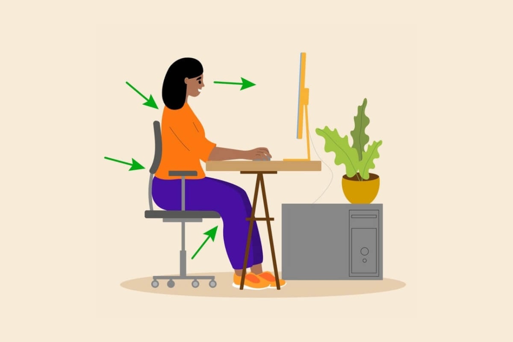 Aplicar  ergonomia no ambiente de trabalho aumenta a produtividade e o bem-estar dos colaboradores (Imagem: PicUpLime | Shutterstock)   -  (crédito: Edicase)