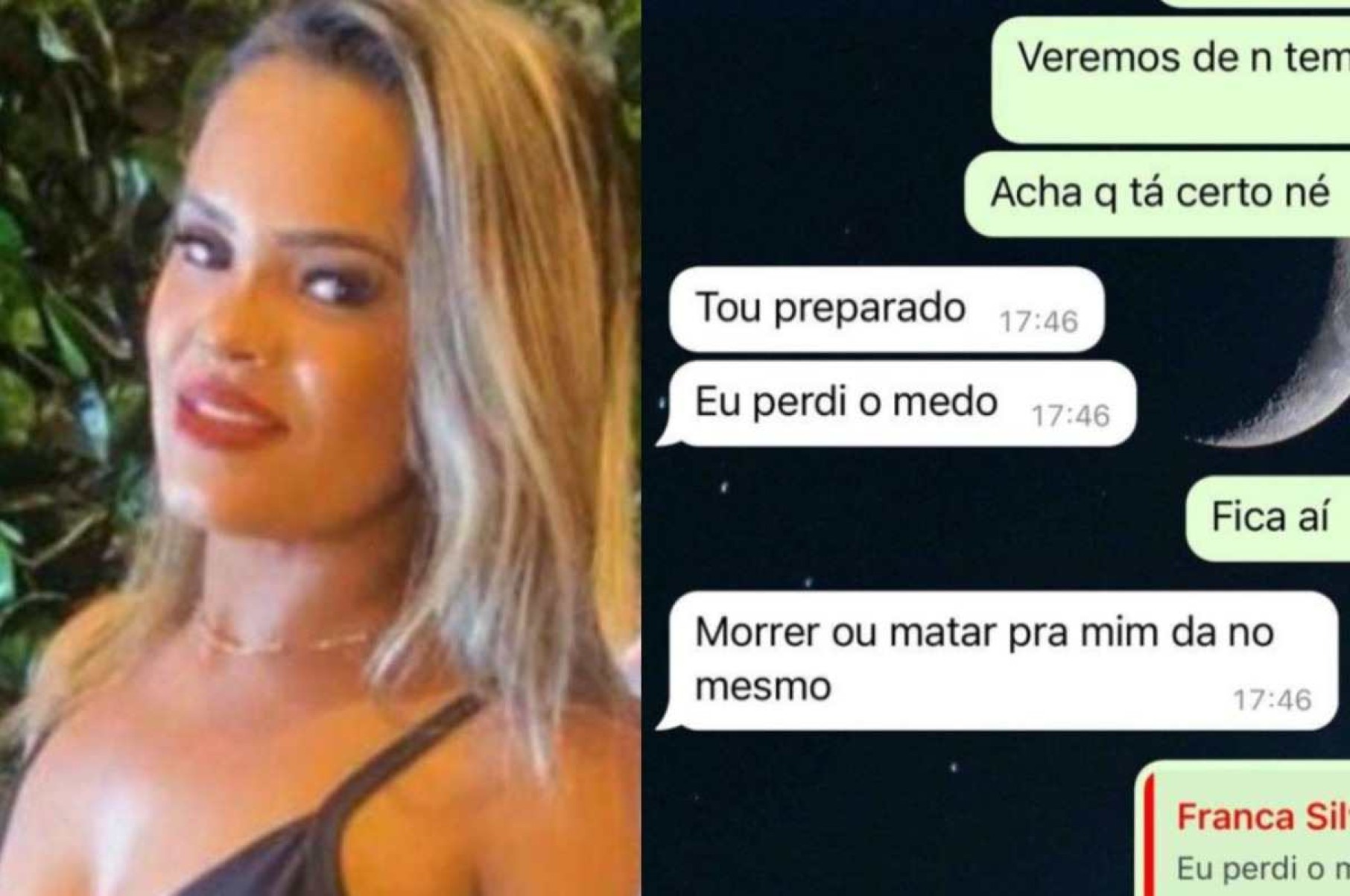 Vítima de feminicídio foi ameaçada pelo ex: 