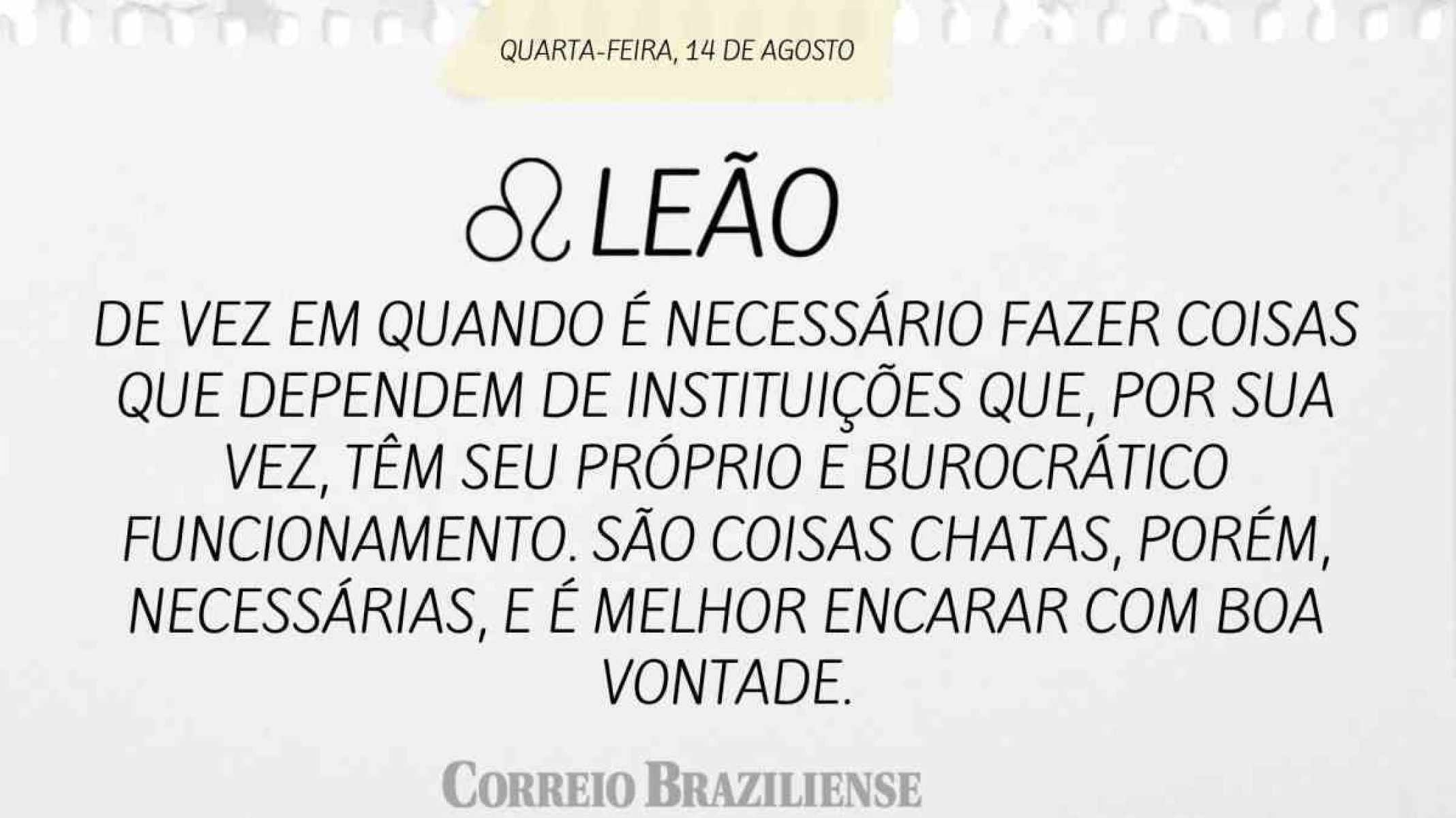 LEÃO | 14 DE AGOSTO DE 2024