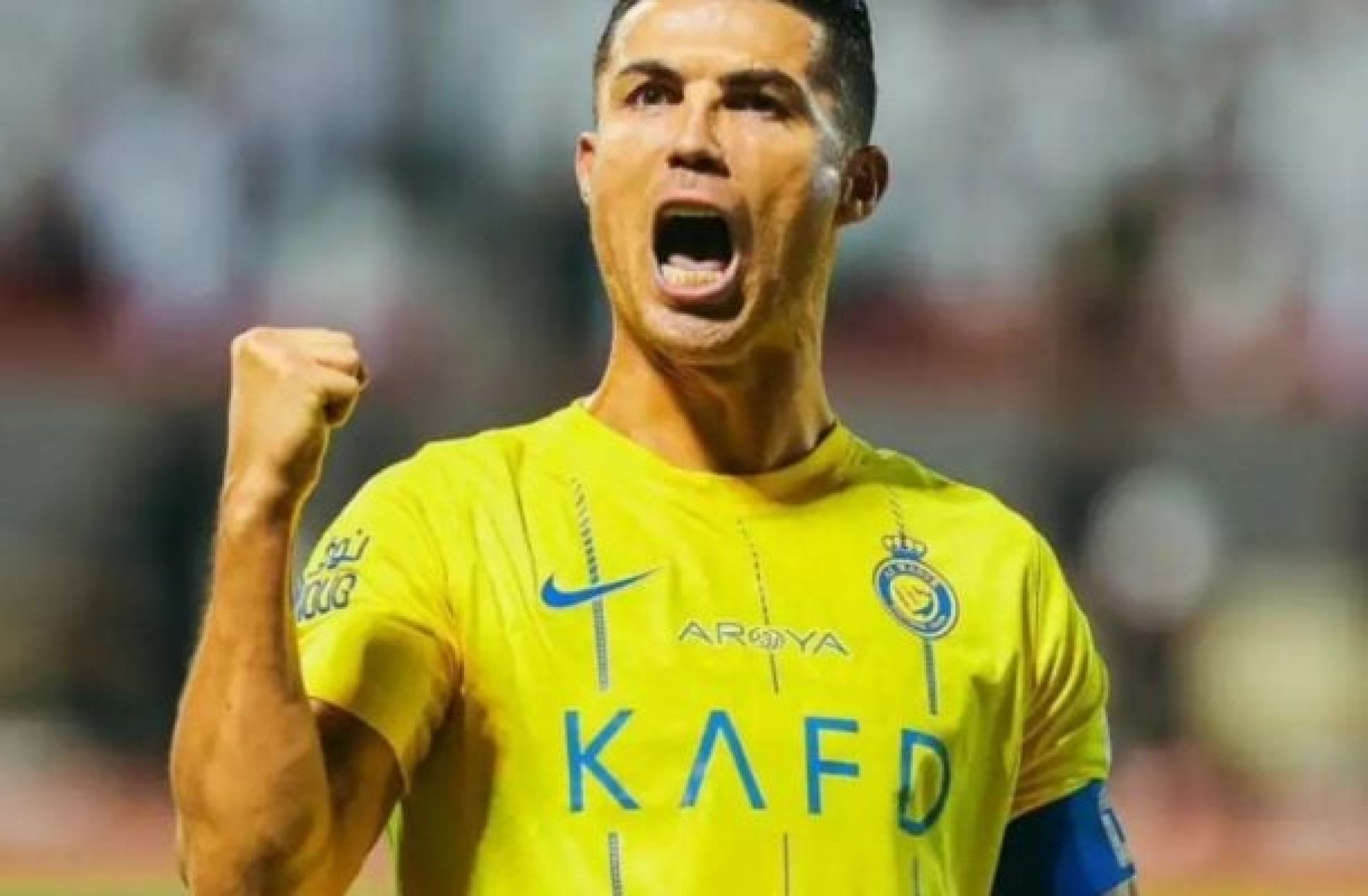 Cristiano Ronaldo com a camisa do Al-Nassr, da Arábia Saudita -  (crédito: Divulgação/Al-Nassr)