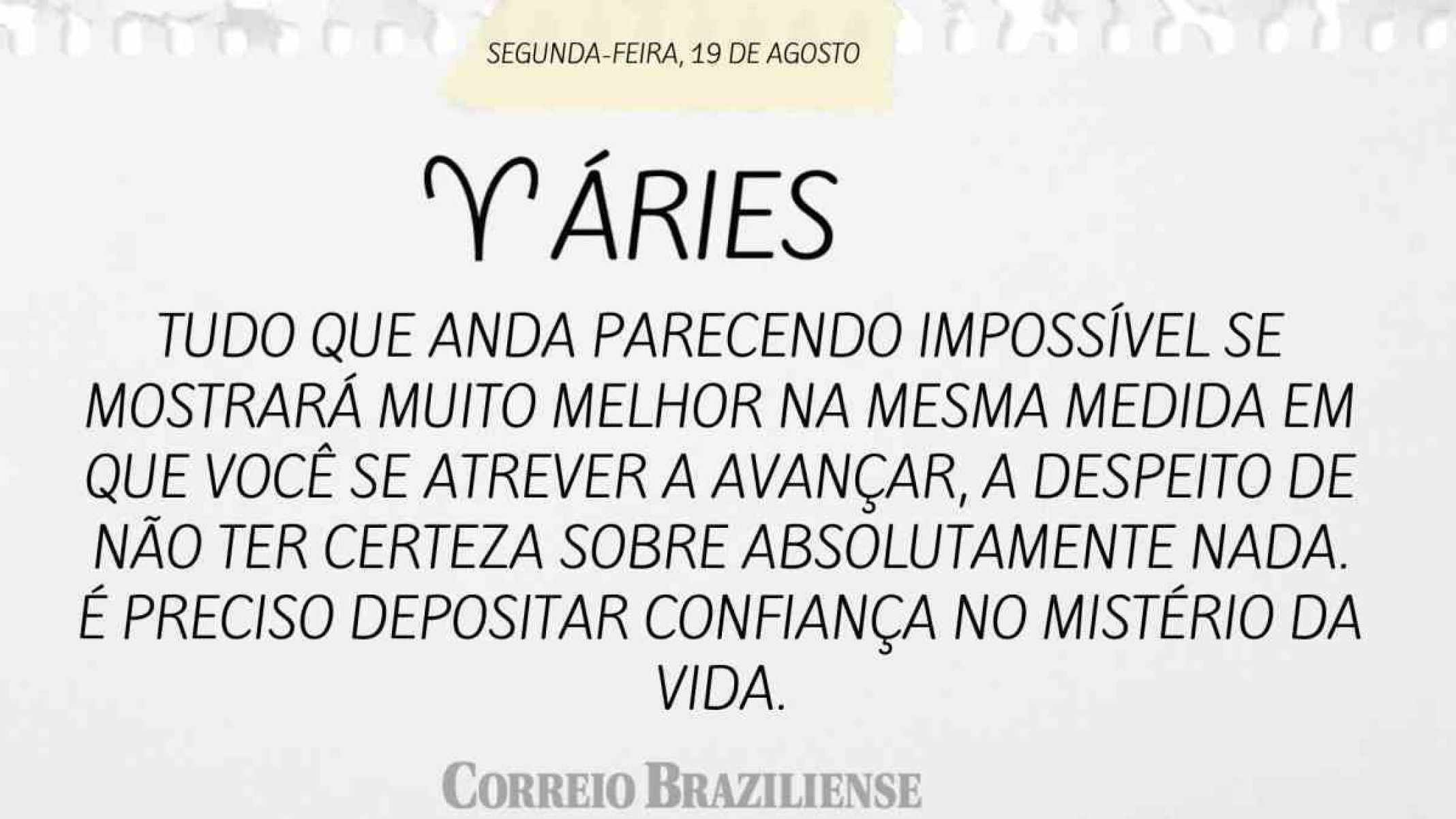 ÁRIES | 19 DE AGOSTO DE 2024