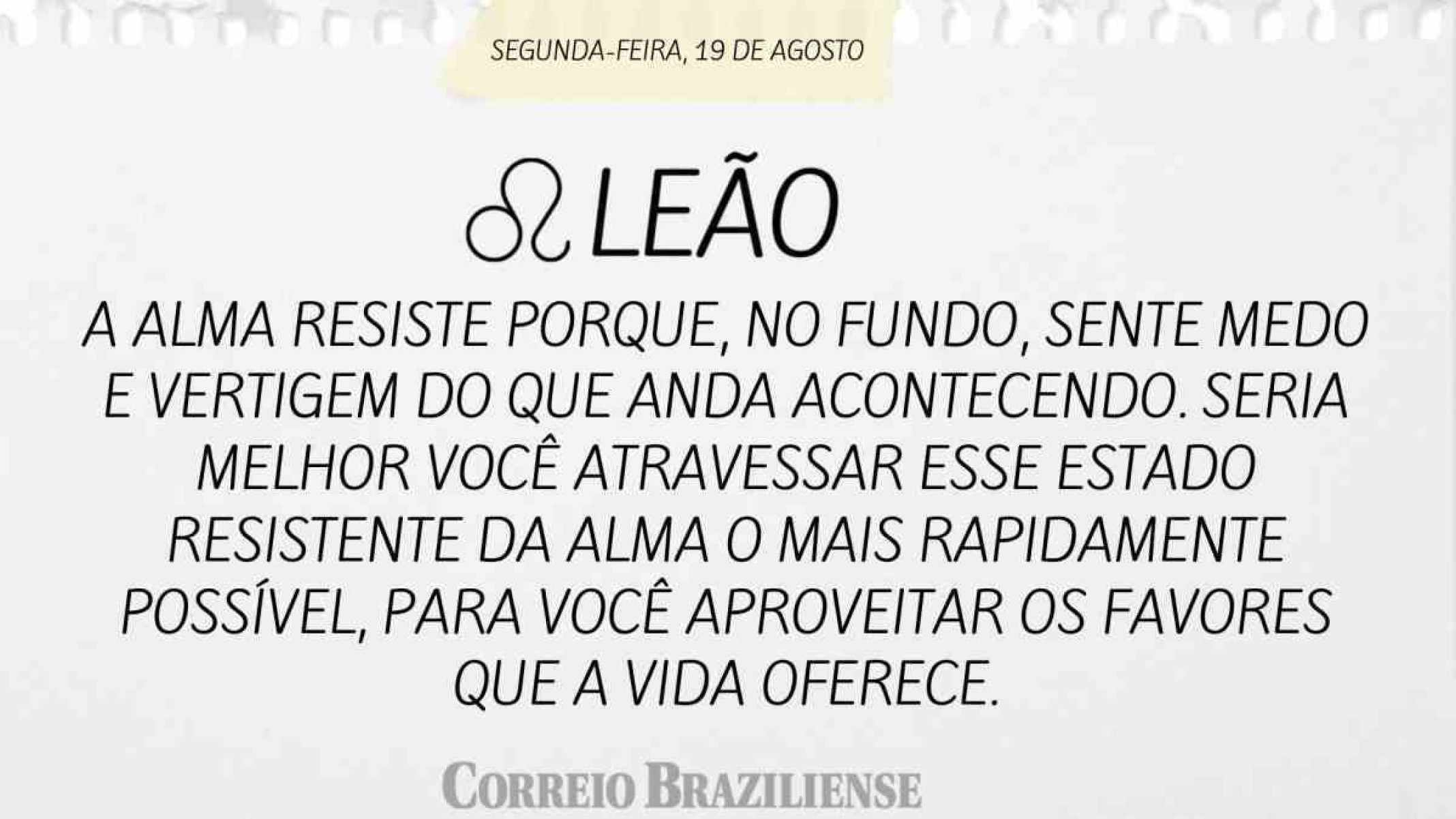 LEÃO | 19 DE AGOSTO DE 2024