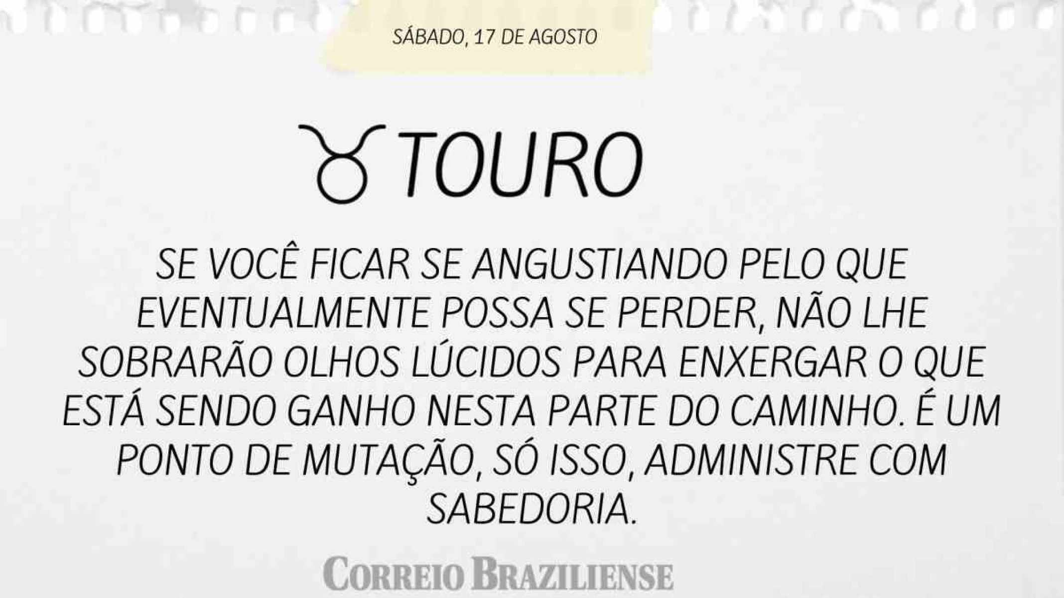 TOURO | 17 DE AGOSTO DE 2024