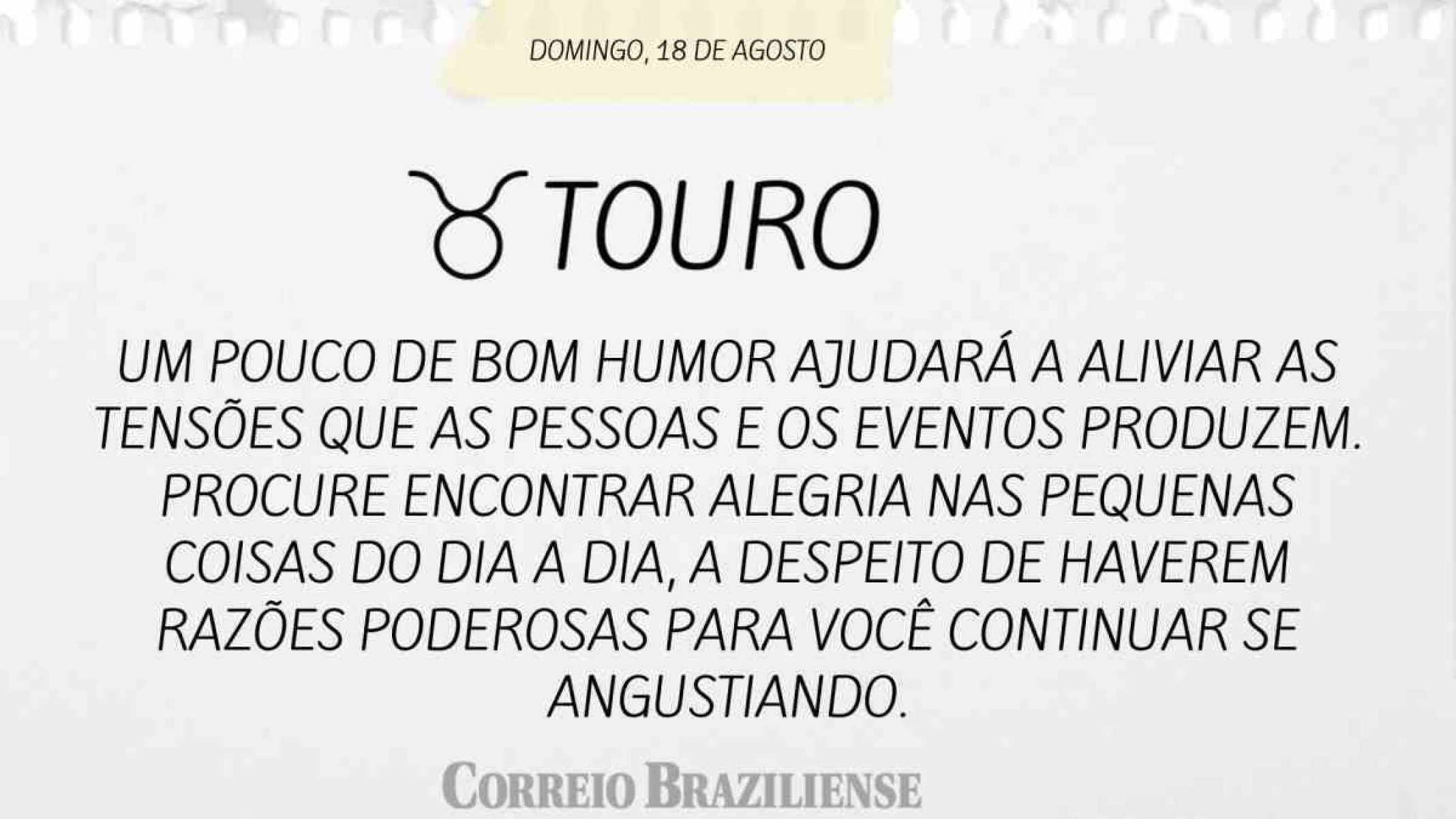 TOURO | 18 DE AGOSTO DE 2024