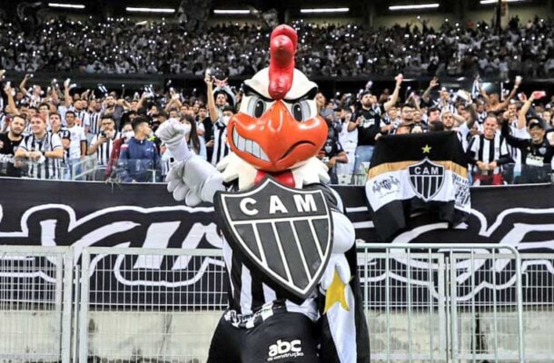 O Galo é nosso bom dia, nossa família. Enfim, o Atlético é história -  (crédito: Foto:  Pedro Souza / Atlético)