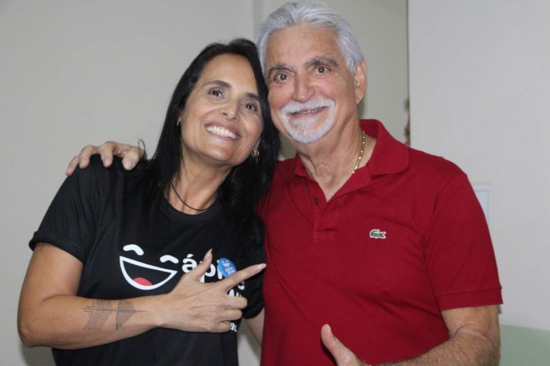 Janaina Parente e o empresário e ex-deputado Raad Massouh