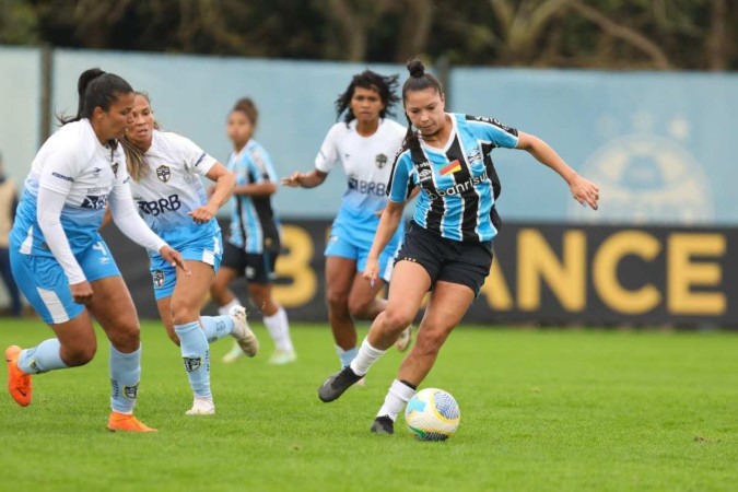 O Grêmio chegou aos 23 pontos, enquanto o Real ficou travado nos 16. -  (crédito: Rodrigo Fatturi / Grêmio FBPA)