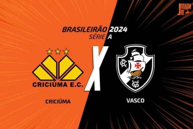 Criciúma e Vasco jogam neste domingo, às 16h, em Santa Catarina (SC) -  (crédito: Arte: Jogada 10)