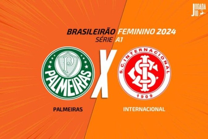 Palmeiras e Inter se enfrentam na penúltima rodada do Brasileirão Feminino - (crédito: Arte: Jogada 10) Palmeiras e Inter se enfrentam na penúltima rodada do Brasileirão Feminino - (crédito: Arte: Jogada 10)
