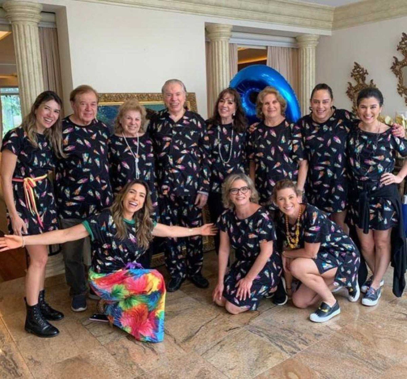 Silvio Santos e familia