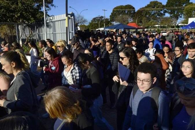 Em Brasília, segunda unidade da Federação com mais inscritos, 102,9 mil candidatos são esperados. -  (crédito:  Marcelo Ferreira/CB/D.A Press)