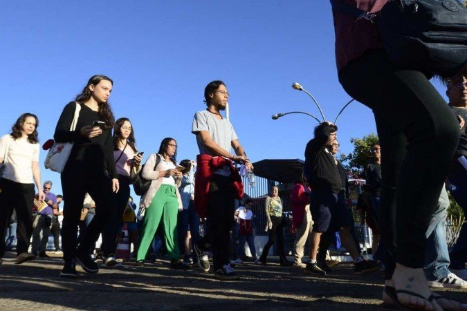 Primeiro CPNU ofertou 6.640 vagas, e as provas foram aplicadas em agosto de 2024, em 228 cidades. À época, cerca de 1 milhão de inscritos fizeram os exames -  (crédito:  Marcelo Ferreira/CB/D.A Press)