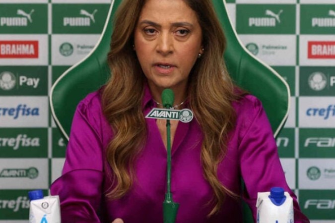 Leila Pereira é presidente do Palmeiras desde 2021 -  (crédito: Foto: Cesar Greco/Palmeiras)