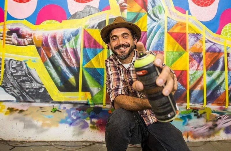Você já ouviu falar em Eduardo Kobra? Pode ser que não, mas provavelmente já viu e admirou uma das tantas obras que o muralista já fez em sua carreira de sucesso. São artes que estão não só no Brasil, mas também em outros países. -  (crédito: Divulgação)