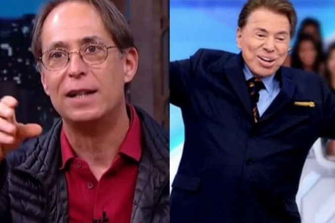 Pedro Cardoso e Silvio Santos -  (crédito: Reprodução/SBT - Montagem)