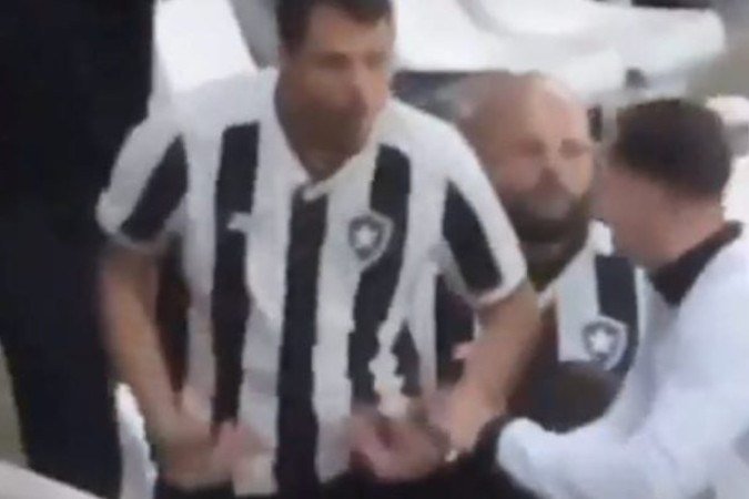 Torcedor do Botafogo nega racismo contra torcedores do Palmeiras no Nilton Santos -  (crédito: Foto: Reprodução)