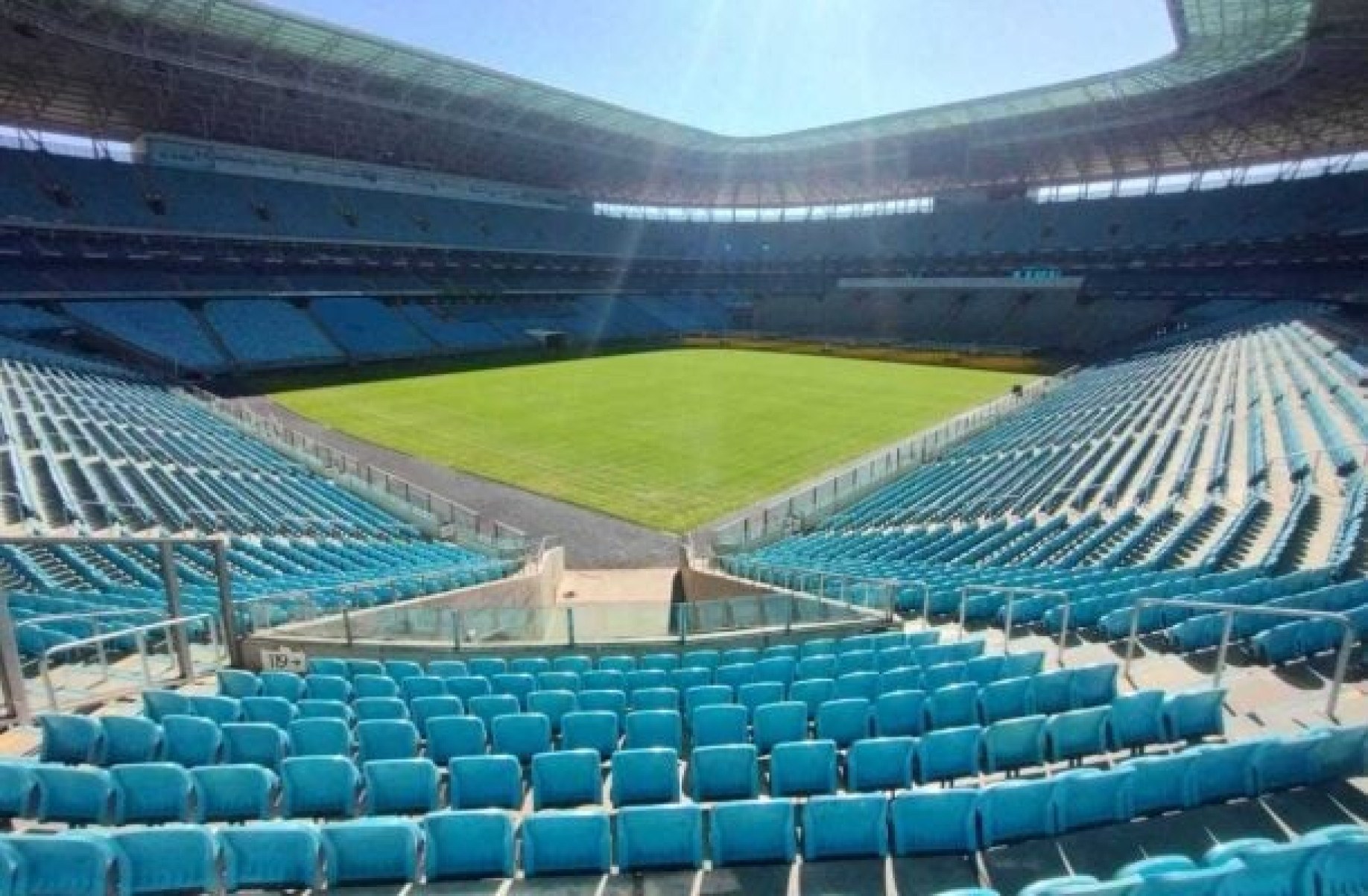 Grêmio está perto de voltar a atuar na Arena  -  (crédito: Foto: Divulgação / Arena do Grêmio)