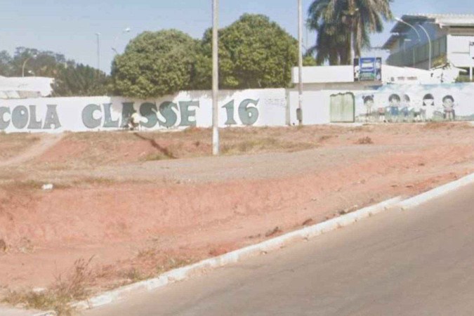 A invasão ocorreu por volta das 13h, na Escola Classe 16. -  (crédito: Reprodução Google Earth)