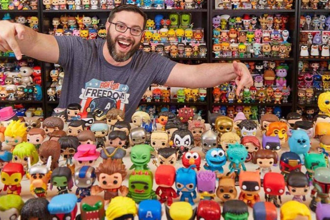 Paul Scardino tem a maior coleção de Funko Pop do mundo pelo Guinness World Records