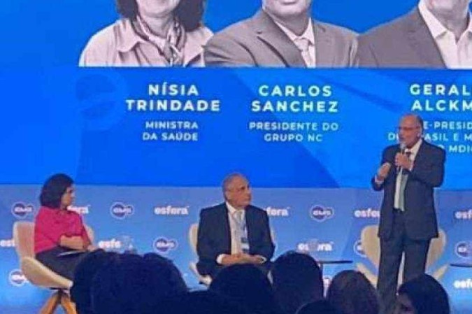 Geraldo Alckmin durante Fórum da Saúde, evento realizado pela farmacêutica EMS e Esfera Brasil.  -  (crédito: Mayara Souto / CB/DaPress)