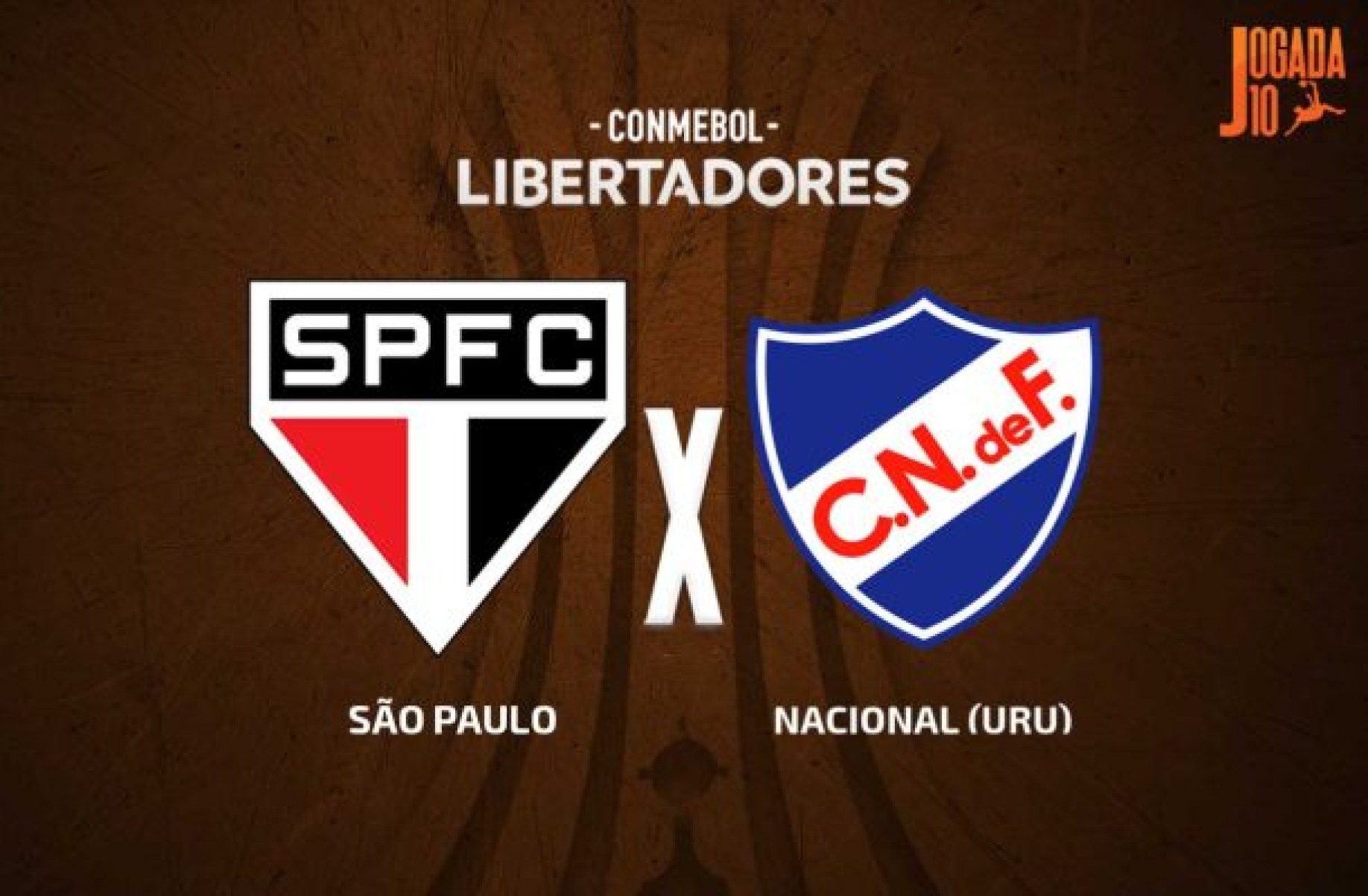 São Paulo precisa vencer o Nacional-URU para avançar na Libertadores -  (crédito: Foto: Arte/Jogada10)