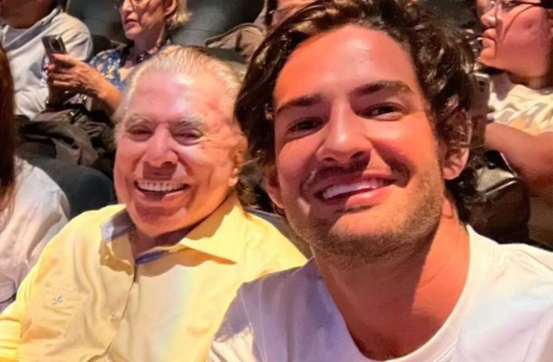 Silvio Santos e Alexandre Pato: apresentador era sogro do jogador -  (crédito: Foto: Reprodução/Instagram)