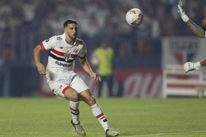 Calleri anotou um dos gols do São Paulo no MorumBIS -  (crédito: Foto: Miguel Schincariol/São Paulo)