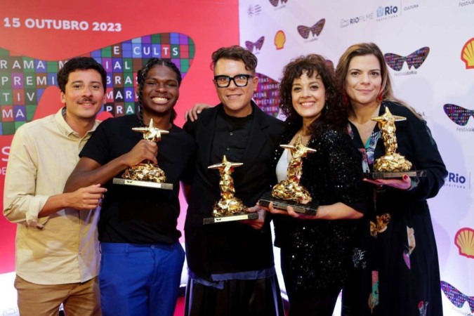 Ganhadores do Troféu Redentor, no Festival do Rio, em 2023 -  (crédito: Divulgação )