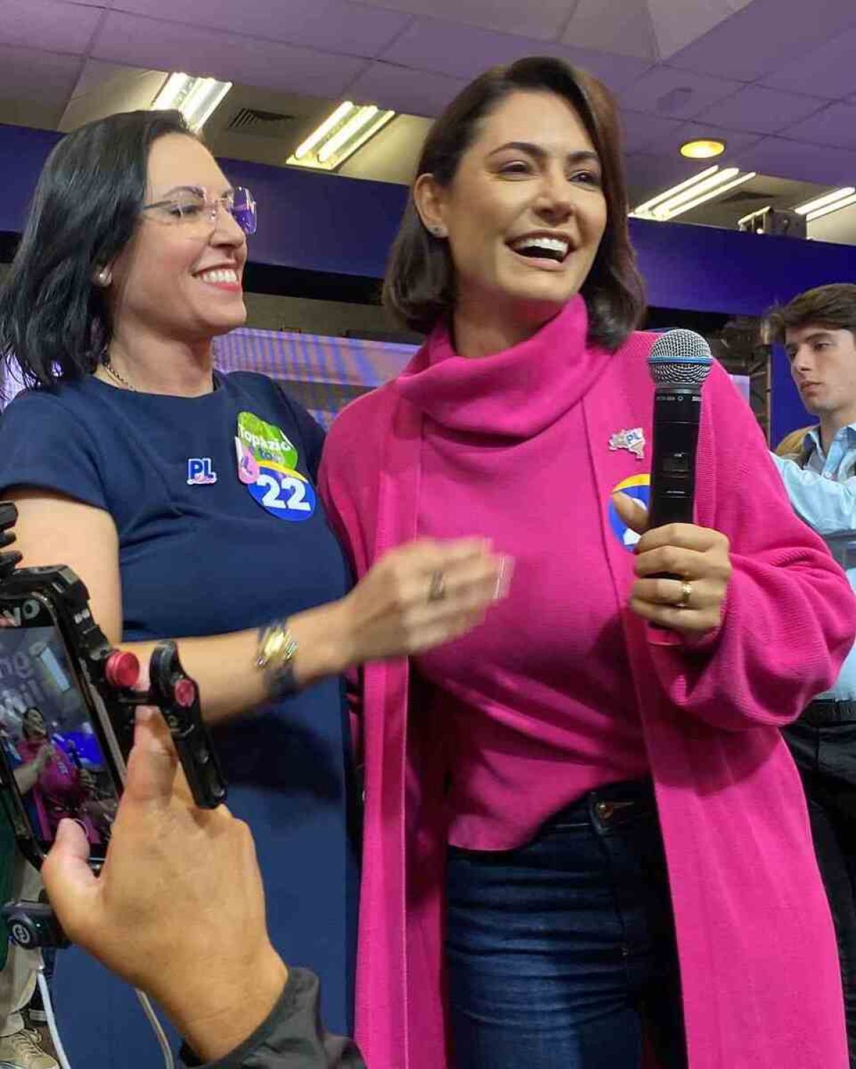 Candidata a vice-prefeito de Florianópolis e ex-primeira dama Michelle Bolsonaro