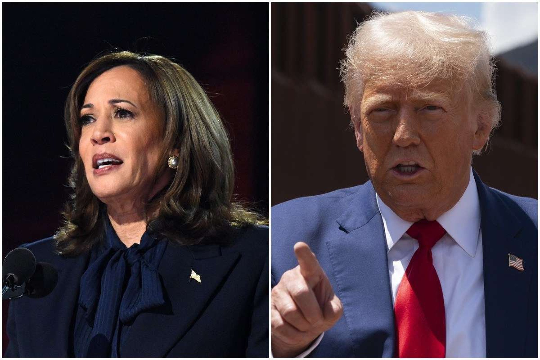 Pesquisa indica que Kamala amplia vantagem sobre Trump entre mulheres e latinos