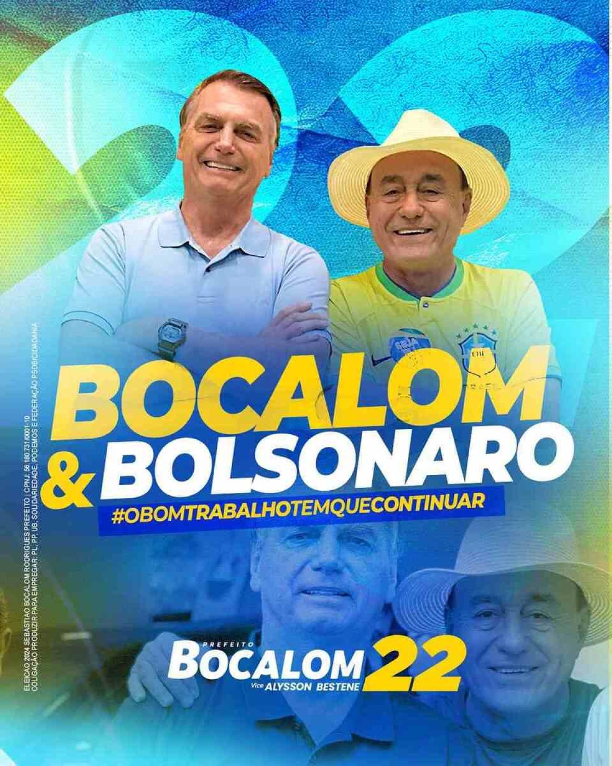 Cartaz de campanha do candidato a prefeito de Rio Branco